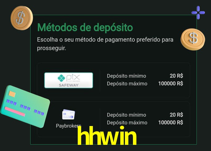 O cassino hhwin oferece uma grande variedade de métodos de pagamento
